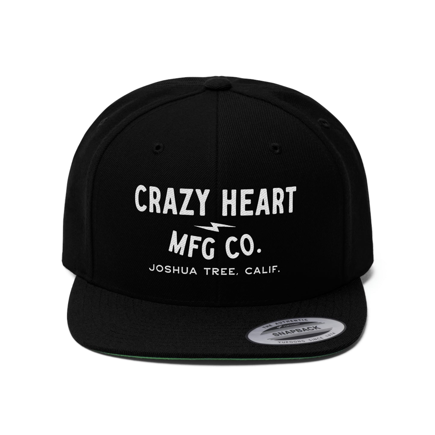 'Crazy Heart Mfg.' Flat Bill Hat